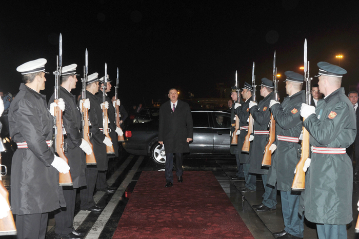 Prezident İlham Əliyevin Monteneqroya səfəri başa çatıb (FOTO)