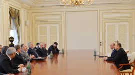 President Ilham Aliyev receives participants of civil defense conference (PHOTO)