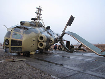 На аэродроме в Донецкой области Украины взорвался вертолет