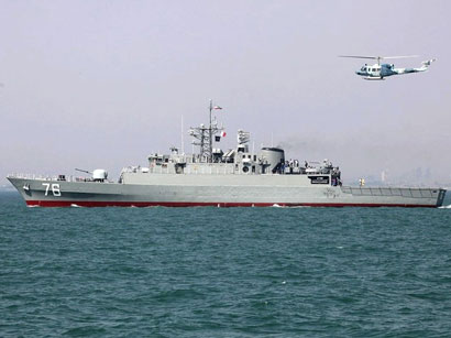 Iran launches Jamaran destroyer in Caspian Sea