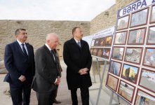 Azerbaijani President and his spouse visit newly-redeveloped “Ateshgah Temple” State Historical Architectural Reserve (PHOTO)