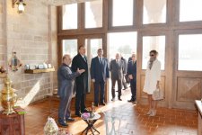 Azerbaijani President and his spouse visit newly-redeveloped “Ateshgah Temple” State Historical Architectural Reserve (PHOTO)