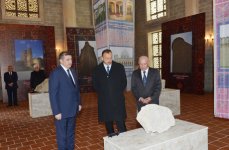Azerbaijani President and his spouse visit newly-redeveloped “Ateshgah Temple” State Historical Architectural Reserve (PHOTO)