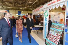 Президент Азербайджана и его супруга ознакомились с Азербайджанской международной выставкой туризма и путешествий AİTF-2013 (версия 2) (ФОТО)