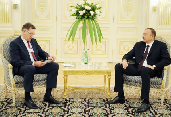Президент Азербайджана принял премьера Литвы