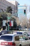 В центре Баку установлены светофоры нового типа (ФОТО)