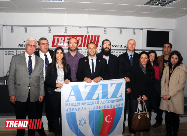 İsrail jurnalistləri Trend İnformasiya Agentliyinin işi ilə tanış olublar (FOTO)