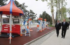 Prezident İlham Əliyev Mingəçevirdə bir sıra sosial infrastruktur obyektlərinin açılışında iştirak edib (FOTO)