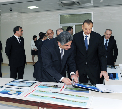 Президент Азербайджана принял участие в открытии ряда объектов социальной инфраструктуры в Мингячевире (ФОТО)