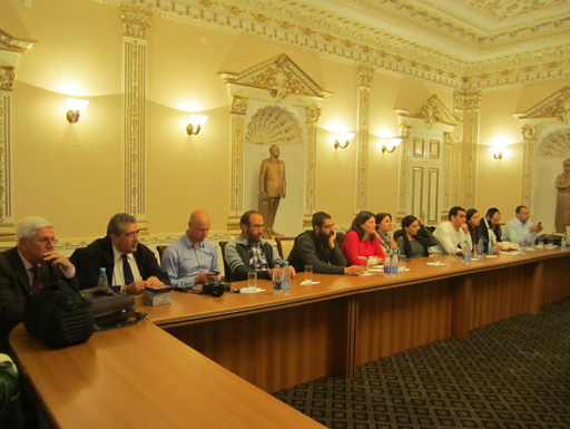 Delegation of Israeli journalists holds meetings in Azerbaijan (PHOTO)