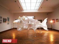 В Баку открылась выставка "Эко арт" - арт-объект "Рыба, птица, человек"... (фото)