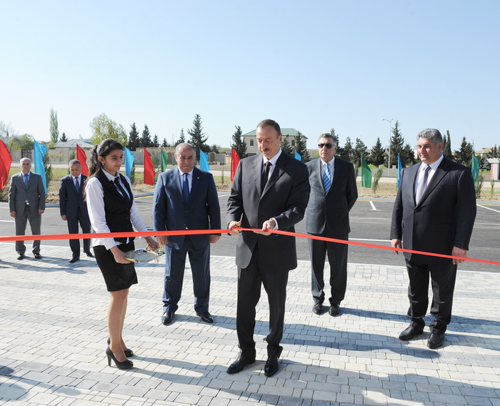 Azerbaijani President opens Qobustan Sports Complex (PHOTO)