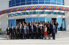 Azerbaijani President opens Qobustan Sports Complex (PHOTO)
