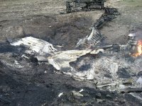 Фоторепортаж с места крушения американского самолета-заправщика в Кыргызстане