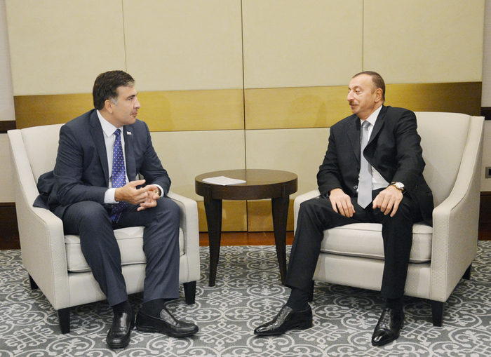 Ильхам Алиев встретился с президентом Грузии