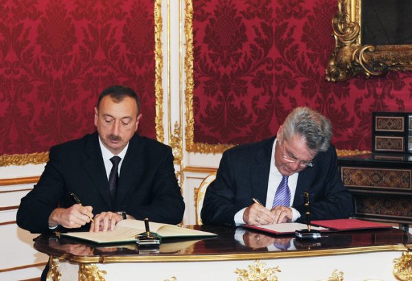В Вене подписана "Совместная декларация о дружественных отношениях и партнерстве между Азербайджанской Республикой и Австрийской Республикой" (ФОТО)