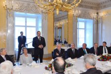 В Вене в честь Президента Азербайджана и его супруги был дан официальный ланч (ФОТО)