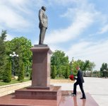 Президент Азербайджана прибыл в Шамахинский район (ФОТО)
