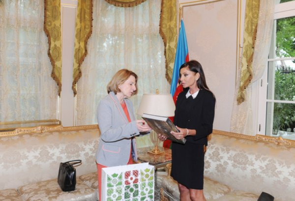 Первая леди Азербайджана встретилась с директором Версальского дворца (ФОТО)