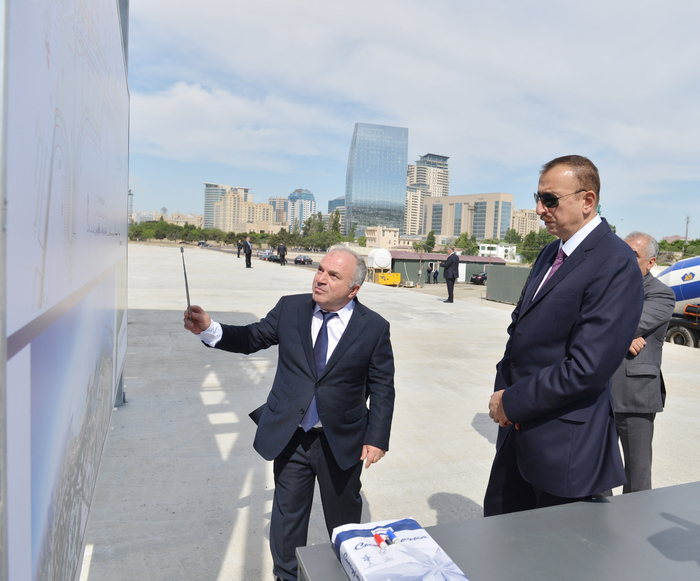 Президент Азербайджана принял участие в церемонии закладки в Баку бульвара Белого города (ФОТО)