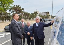 Президент Ильхам Алиев принял участие в открытии дороги Бузовна – Мардакян – Гала (ФОТО)