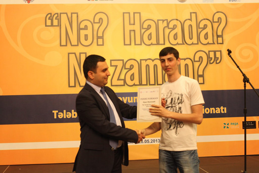 Определились победители второго чемпионата Азербайджана по “Что? Где? Когда?” среди студентов (фото)
