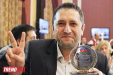 Корреспондент АМИ TREND удостоен премии Конгресса азербайджанцев мира (фото)