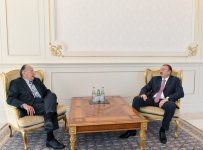 Azərbaycan Prezidenti Almaniyanın keçmiş xarici işlər nazirini qəbul edib