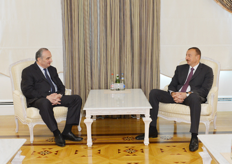 Президент Азербайджана принял делегацию во главе с министром по делам внутренних переселенцев и беженцев Грузии