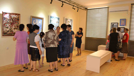 В Саатлы в рамках "Azerbaijan Art Festival-2013" состоялось открытие выставки (фото)