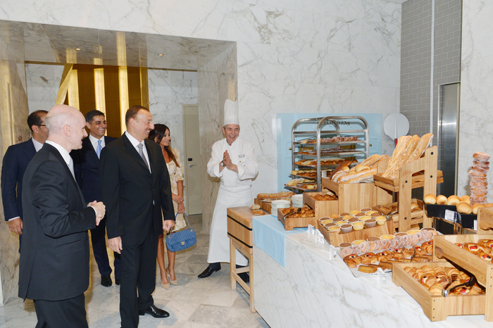 President Ilham Aliyev opens Fairmont Baku hotel at Flame Towers complex (PHOTO)