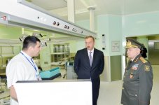 Prezident İlham Əliyev Silahlı Qüvvələrin Baş Klinik Hospitalının ikinci müalicə korpusunun açılışında iştirak edib (FOTO)
