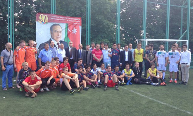 Azərbaycan və Ukraynanın idman jurnalistləri arasında mini-futbol üzrə beynəlxalq turnir keçirilib (FOTO)