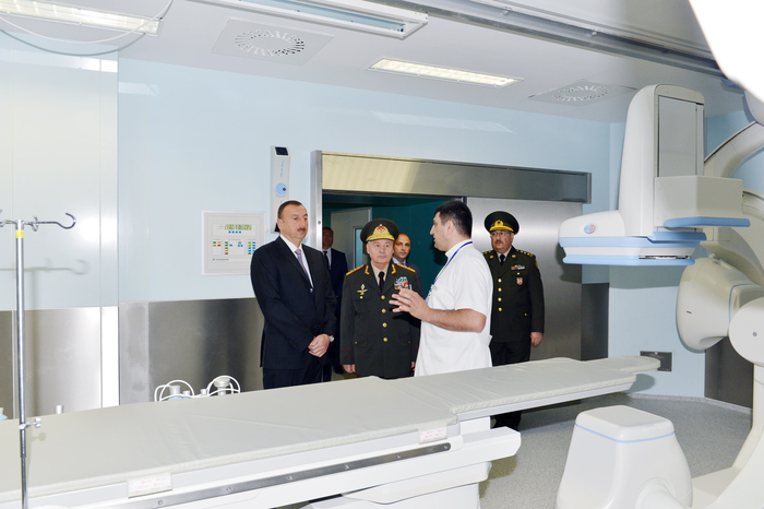 Prezident İlham Əliyev Silahlı Qüvvələrin Baş Klinik Hospitalının ikinci müalicə korpusunun açılışında iştirak edib (FOTO)