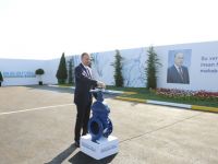 Azerbaijani President attends ceremony to start drinking water supply to Shirvan (PHOTO)