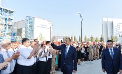 Президент Азербайджана принял участие в открытии электростанции "Джануб" (ФОТО)