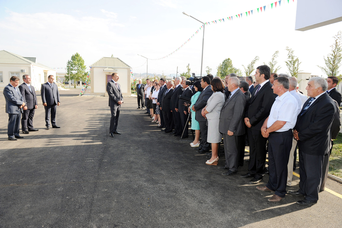 Президент Азербайджана принял участие в церемонии сдачи в эксплуатацию систем водоснабжения и канализации в Агстафе (ФОТО)