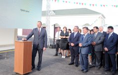 Президент Азербайджана принял участие в церемонии сдачи в эксплуатацию систем водоснабжения и канализации в Агстафе (ФОТО)