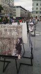 Sarayevonun mərkəzi meydanında "Xocalıdan Srebrenitsaya" adlı foto və rəsm sərgisi açılıb (FOTO)