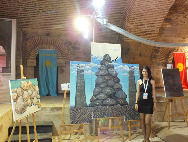 Мехсети Ибрагимова представила Азербайджан на пленэре художников тюркского мира (фото)