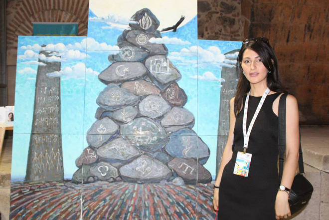 Мехсети Ибрагимова представила Азербайджан на пленэре художников тюркского мира (фото)