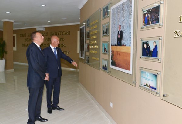 Ильхам Алиев принял участие в открытии нового здания Сиязаньской районной организации партии «Ени Азербайджан» (ФОТО)