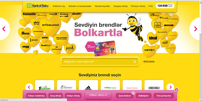 www.bolkart.az saytı tamamilə FƏRQLİ formatda! (FOTO)
