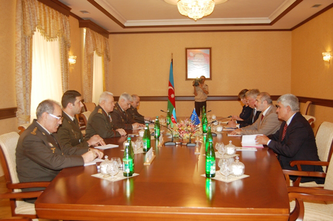 Azerbaijani Defense Minister, EU representative discuss Nagorno-Karabakh conflict