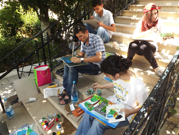 Молодые художники провели мастер-класс для воспитанников детского дома (фото)