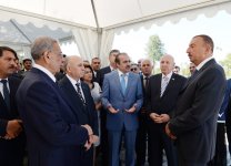 Президент Азербайджана принял участие в церемонии подачи питьевой воды в Кюрдамир (ФОТО)