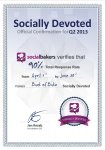 “Bank of Baku”-nun Facebook səhifəsi
 beynəlxalq Socialbakers xidmətinin sertifikatına layiq görülüb