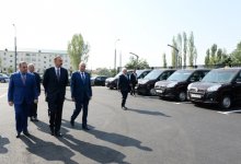 Президент Азербайджана принял участие в открытии автовокзала в Исмаиллы (ФОТО)