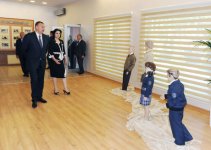 Президент Азербайджана принял участие в открытии швейной фабрики в Исмаиллинском районе (версия 2) (ФОТО)