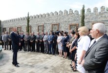 President of Azerbaijan attends ceremony of pumping drinking water to Ismayilli city (PHOTO)